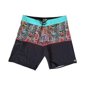 Billabong Boardshorts Swim MENS 32 Surf Fifty50 Recycled Airlite 90s Geo Print